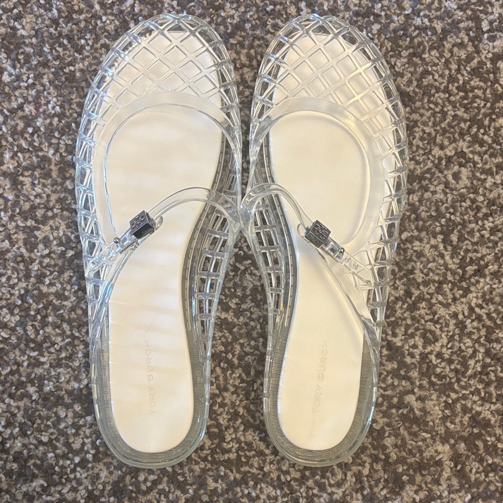 Tory Burch Clear Jelly Flats